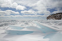 Frozen lake during polar vortex, Silber Bay, Lake Superior, Minnesota