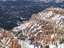 Hoodoos in winter, Cedar Breaks National Monument, Utah
