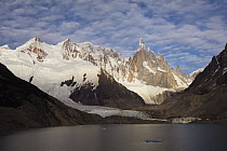 Cerro Torre with Laguna Torre and Grande Glacier, Los Glaciares National Park, Andes, Patagonia, Argentina
