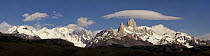 Cerro Torre and Mount Fitz Roy, Los Glaciares National Park, Andes, Patagonia, Argentina