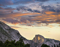 Sunrise over Half Dome, Yosemite Valley, Yosemite National Park, California