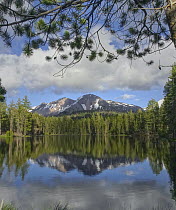 Eagle Peak from Mirror Lake, Cascade Range, Lassen Volcanic National Park, California