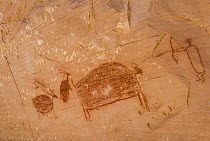 Pictographs near Great Gallery, Canyonlands National Park, Utah