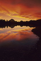 Oxbow Bend at sunset, Snake River, Grand Teton National Park, Wyoming