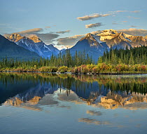 Rocky Mountains from Vermilion Lakes, Banff National Park, Alberta, Canada