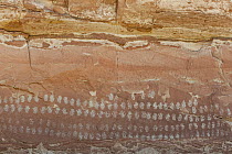 Pictographs, Hundred Hands Panel, Grand Staircase-Escalante National Monument, Utah