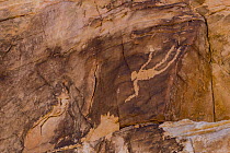 Petroglyphs, Falling Man Rock Art Site, Gold Butte National Monument, Nevada
