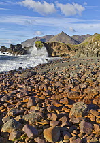 Rocky coastline, Hvalfjordur Fjord, Iceland
