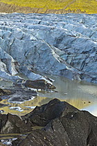 Terminal moraine, Skaftafellsjokull Glacier, Skaftafell National Park, Iceland