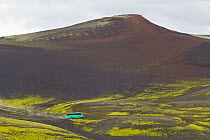 Volcanic hill and lake, Laki Craters, Iceland