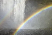 Double rainbow and Skogafoss Waterfall, Iceland