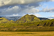 Mountains and glacier, Eyjafjallajokull, Valley of Thor, Iceland
