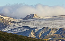 Glacier, Tindfjallajokull, Landmannalaugar, Fjallabak Nature Reserve, Iceland
