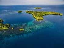 Coral reef and islands, Papua New Guinea