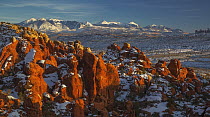 Rock formations, Fiery Furnace, Arches National Park, Utah