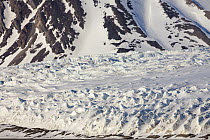 Glacier, Comfortlessbreen, Engelsbukta, Spitsbergen, Svalbard, Norway