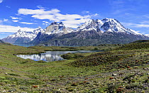 Mountains, Cordillera Paine, Torres del Paine National Park, Patagonia, Chile
