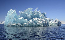 Exposed underwater raw ice edges of overturned iceberg, Sermilik Fjord, Tiniteqilaaq, Greenland