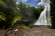 Waterfall in rainforest, La Macarena, Colombia