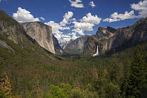 Half Dome, El Capitan, and Bridal Veil Falls, Yosemite National Park, California