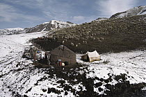 Kirguitz Sheep herders' yurt in Tien Shan Mountains, Kyrgyzstan