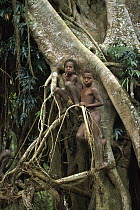 Young boys of the village of Yakel, Tanna Island, Vanuatu Archipelago, New Hebrides