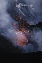Yasur Volcano erupting, Tana Island, Vanuatu Archipelago, New Hebrides