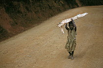 Young girl with firewood, Usambara Mountains, north Tanzania