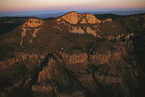 Mountains of Sierra del Carmen tower 5,000 over the desert floor, eastern Sierra Madre Range, Mexico