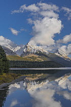 Maligne Lake and Samson Peak, Jasper National Park, Alberta, Canada