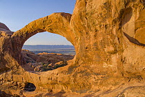 Rock arch, Double O Arch, Arches National Park, Utah