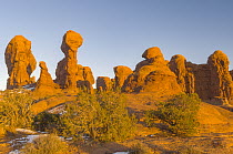 Sandstone formations, Garden of Eden, Arches National Park, Utah
