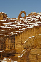 Delicate Arch in winter, Arches National Park, Utah