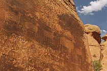 Rock art, Arches National Park, Utah