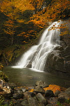 Waterfall in autumn, Moss Glen Falls, Vermont