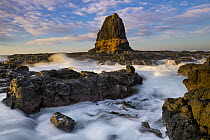 Rock formation at sunrise, Pulpit Rock, Cape Schanck, Mornington Peninsula, Victoria, Australia