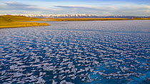 Frozen lake, Lake Tsagaan, Khovsgol, Mongolia