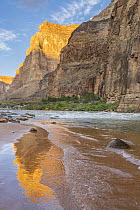 Reflections in river, Lava Rapids, Colorado River, Grand Canyon National Park, Arizona