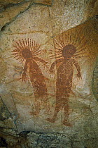 Aboriginal rock paintings at Nganalam Art Site, Keep River National Park, Australia