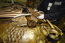 Leather goods exported without CITES documentation are seized by customs, France
