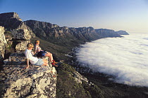 Hikers on Lion's Head, Cape Town, South Africa