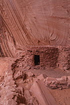Indigenous ruins, Defiance House, Lake Powell, Glen Canyon National Recreation Area, Utah