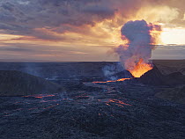 Volcano erupting, Fagradalsfjall Volcano, Iceland