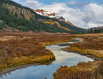 East River and Cinnamon Mountain, Raggeds Wilderness, Colorado