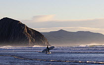 Surfer, Morro Rock, Morro Bay, California