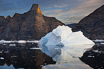 Iceberg in fjord, Scoresby Sound, Greenland