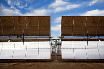 Solar panels at the Blythe Solar Power Project, a 4-unit 485-megawatt solar photovoltaic facility, California