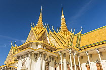Temple, Grand Palace Complex, Phnom Penh, Cambodia