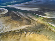 Tidal flats at low tide, Wadden Sea National Park, North Sea, Schleswig-Holstein, Germany