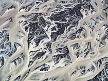 Glacial river delta, Vatnajokull Glacier, Iceland